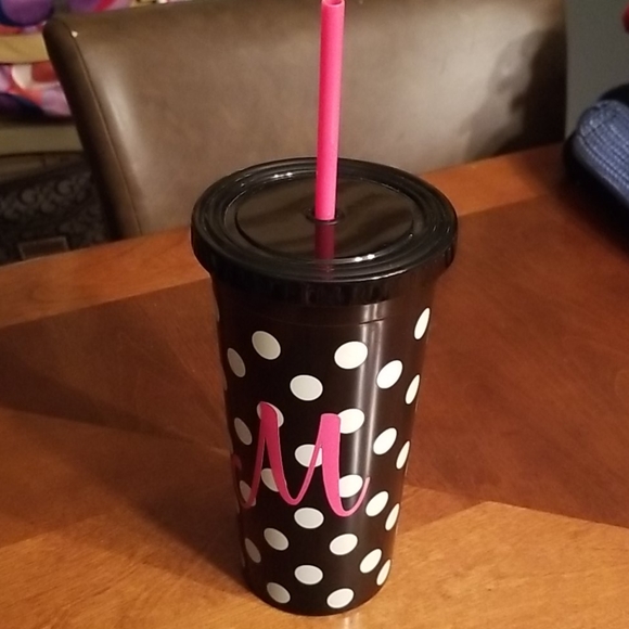 kate spade Other - KATE SPADE DRINKING CUP W/STRAW